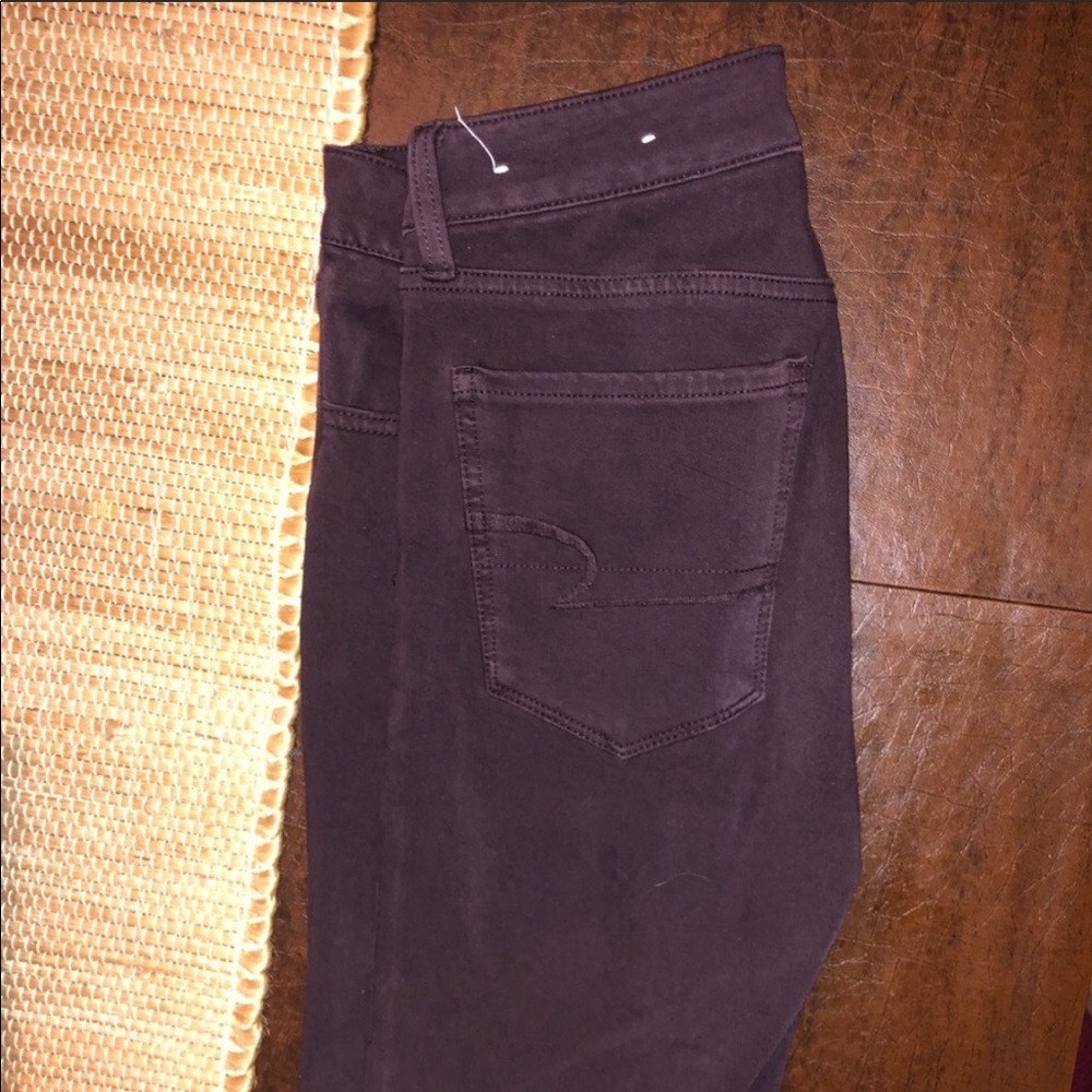Maroon High Rise Jeggings